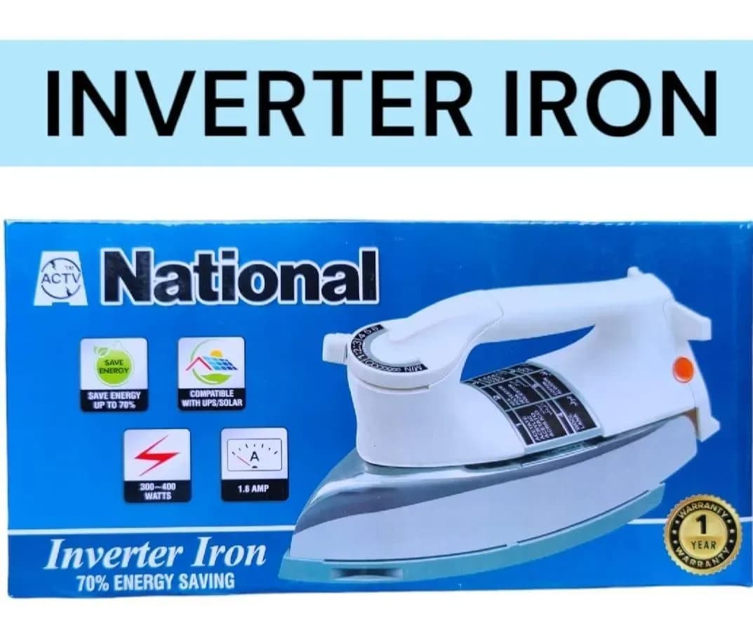 National Inverter Iron 400W Stainless Steel