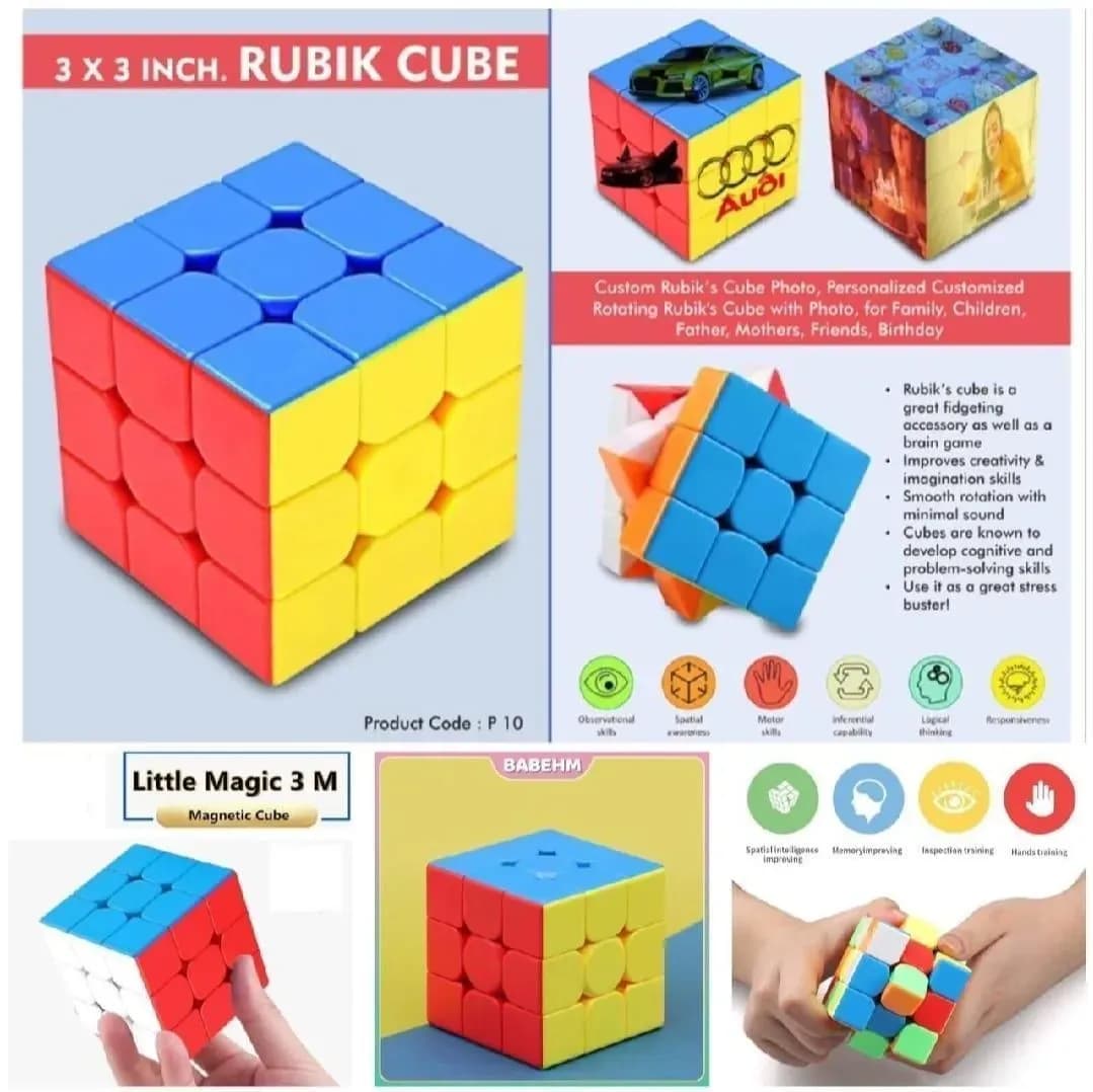 3x3 Inch Rubik Cube for Kids & Adults