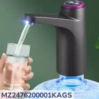 Portable Electric Water Pump 600ml Black Bottle