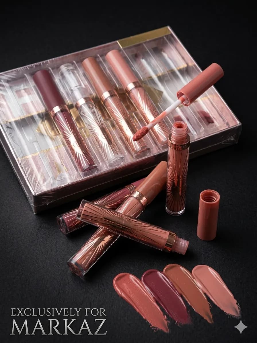 Floral Matte Lip Gloss 36H Long Lasting Waterproof Set