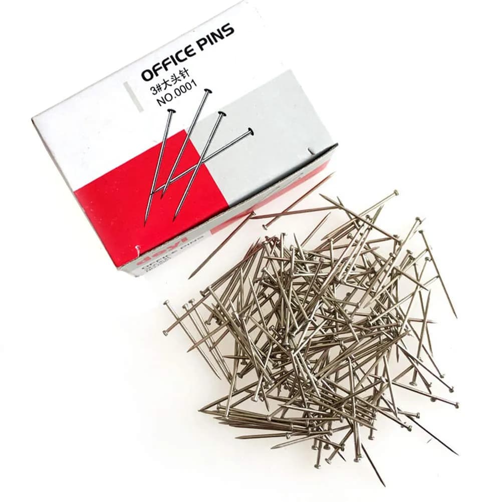 Metal common pins box docoment office & ladise cloth stiching use for tailoring use in high quality