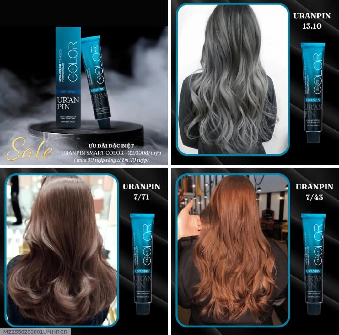 UR'ANPIN Hair Color 100ml + Developer Lotion - 2 in 1 Pack