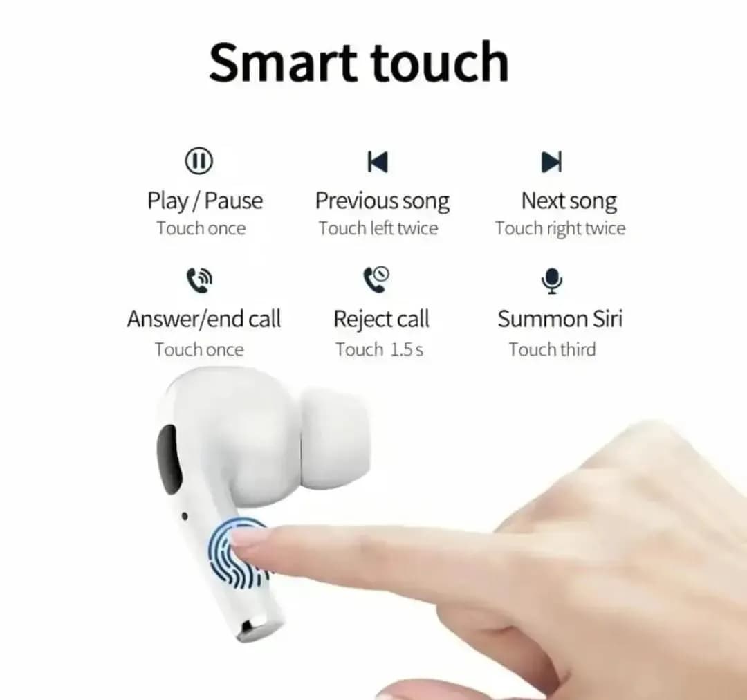 White Long-Lasting Battery With Fast Charge Earbuds Pro 3.0