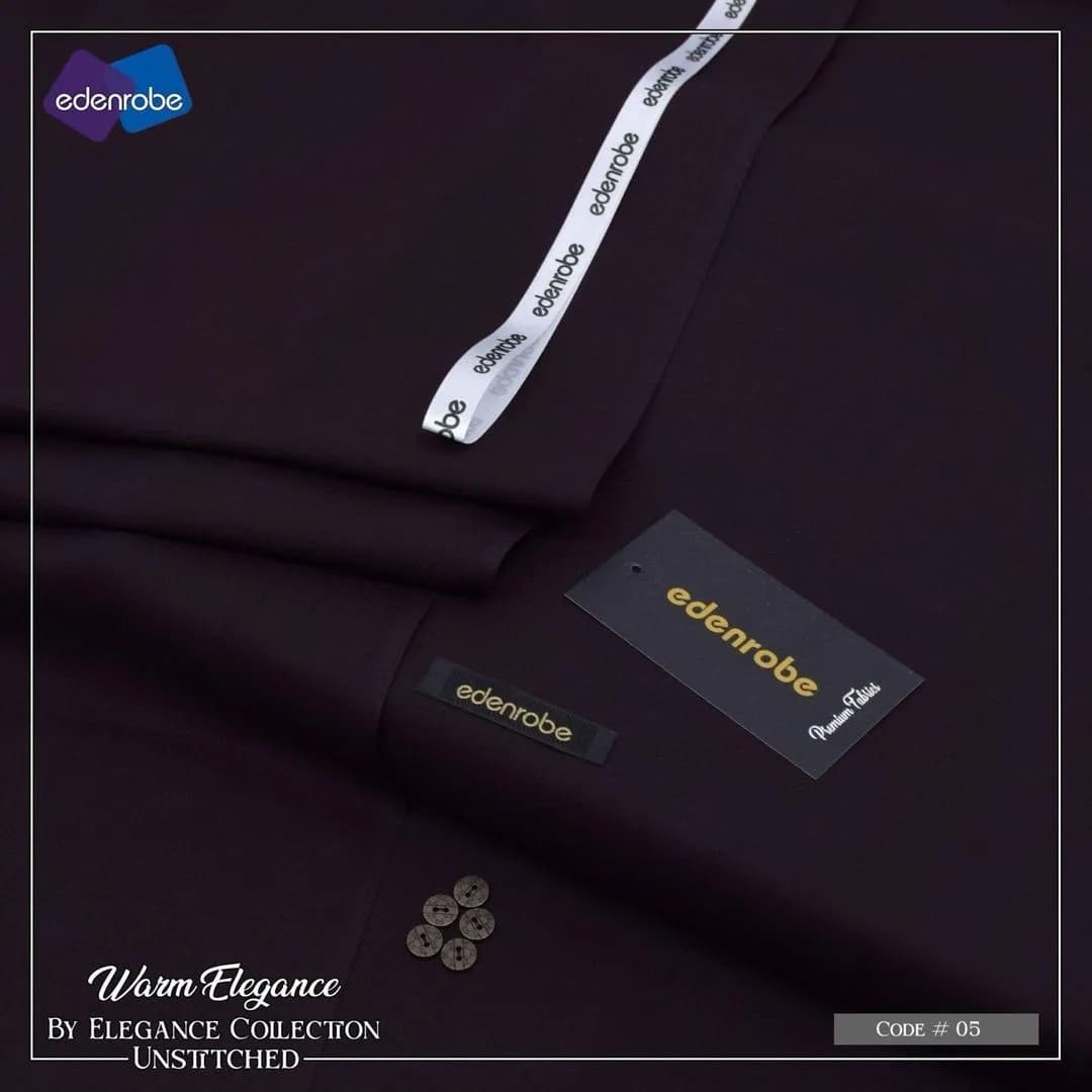 Men Unstitched Wash & Wear Suit Premium Purple