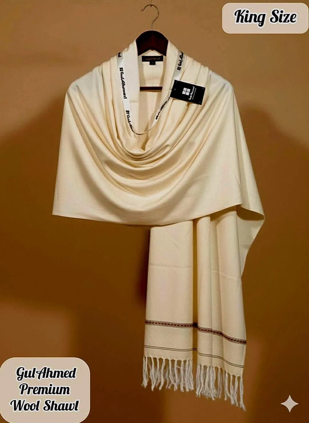 Men Wool Plain Shawl Yellow Winter Shaadi Party Wear