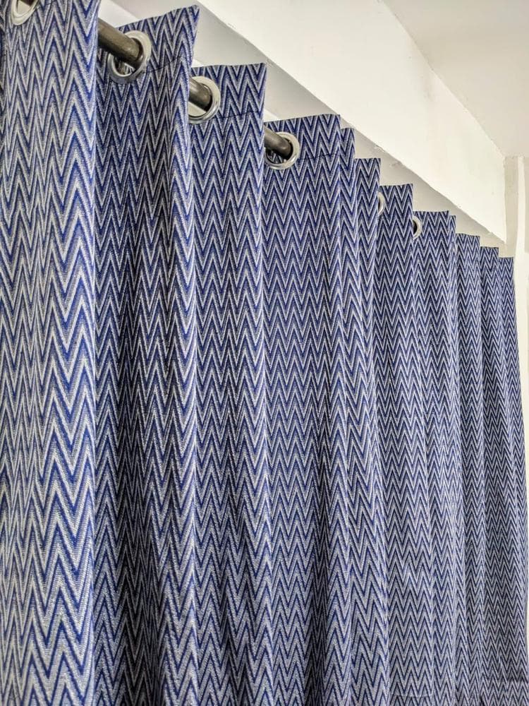 Modern Printed Curtain 55x92 Inch Washable Grommet