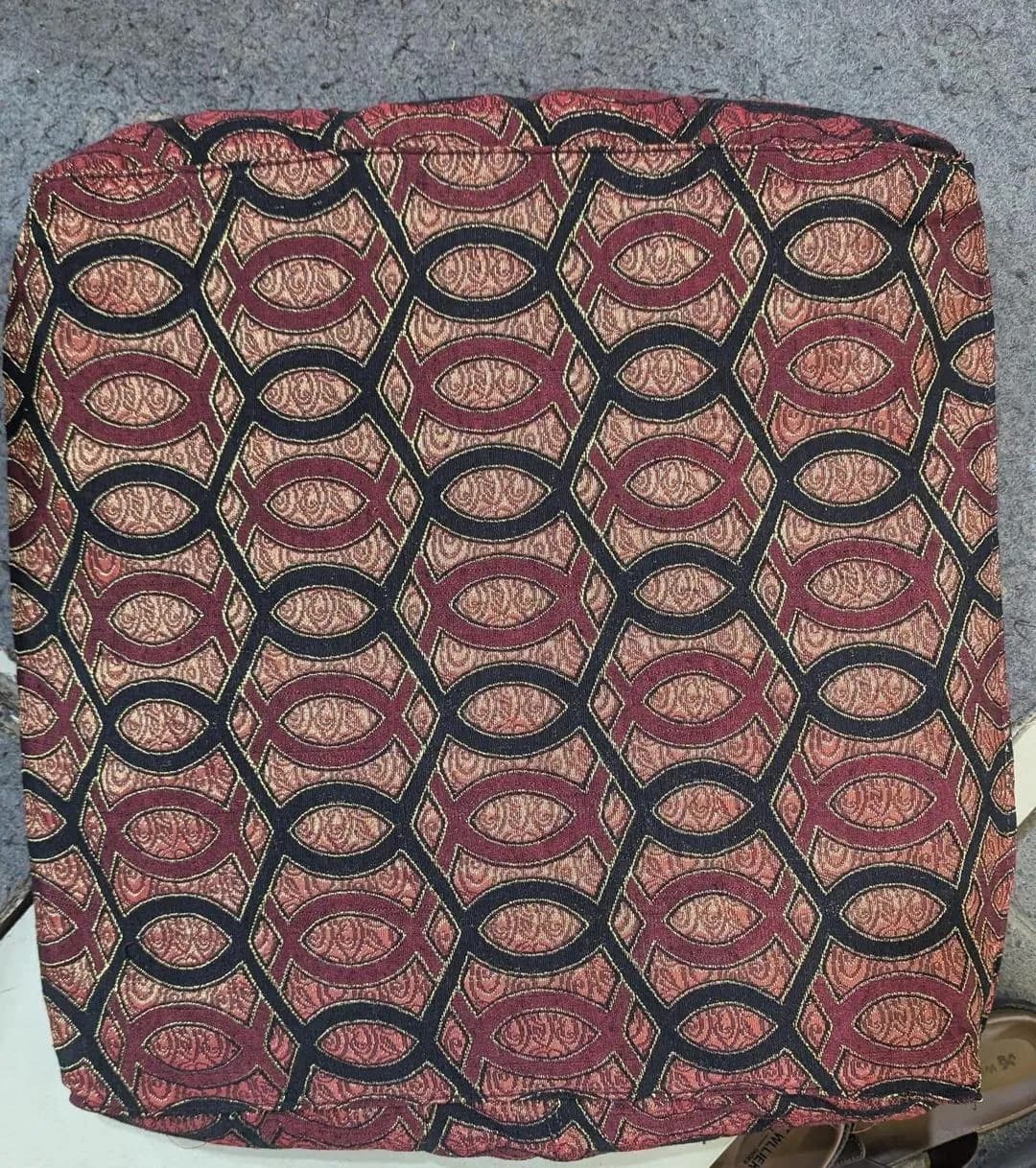 Brown Velvet Printed Sofa Cushion Covers Set of 10
