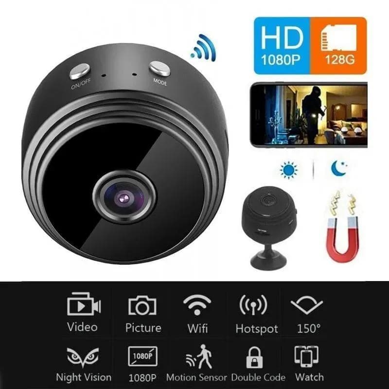 Mini WiFi Camera for Home Office Security 4.4cm