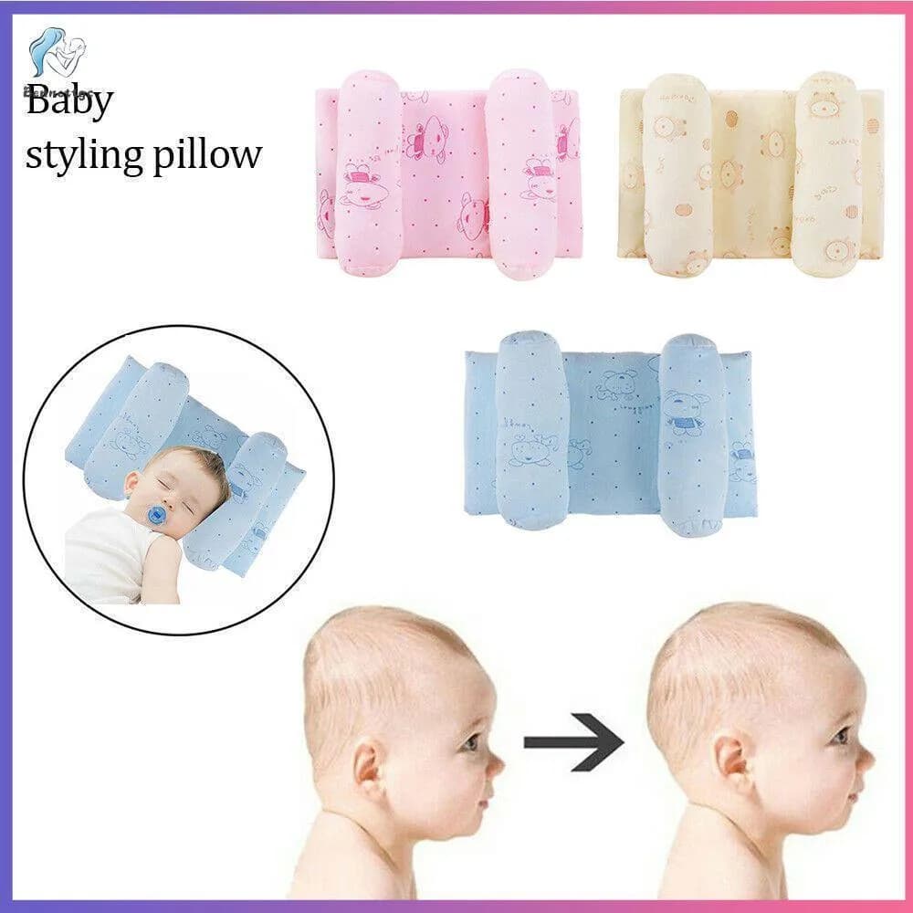 Baby Neck Pillow Cotton Pastel Colors 3 Pcs