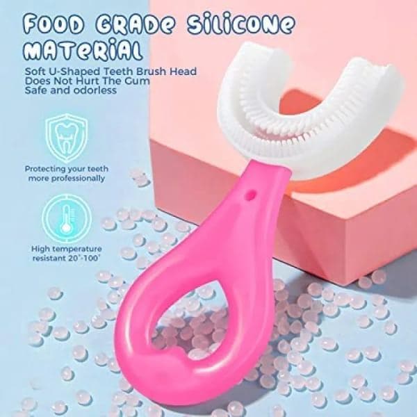 U-Shaped Toothbrush for Kids 2-12 Pack of 2