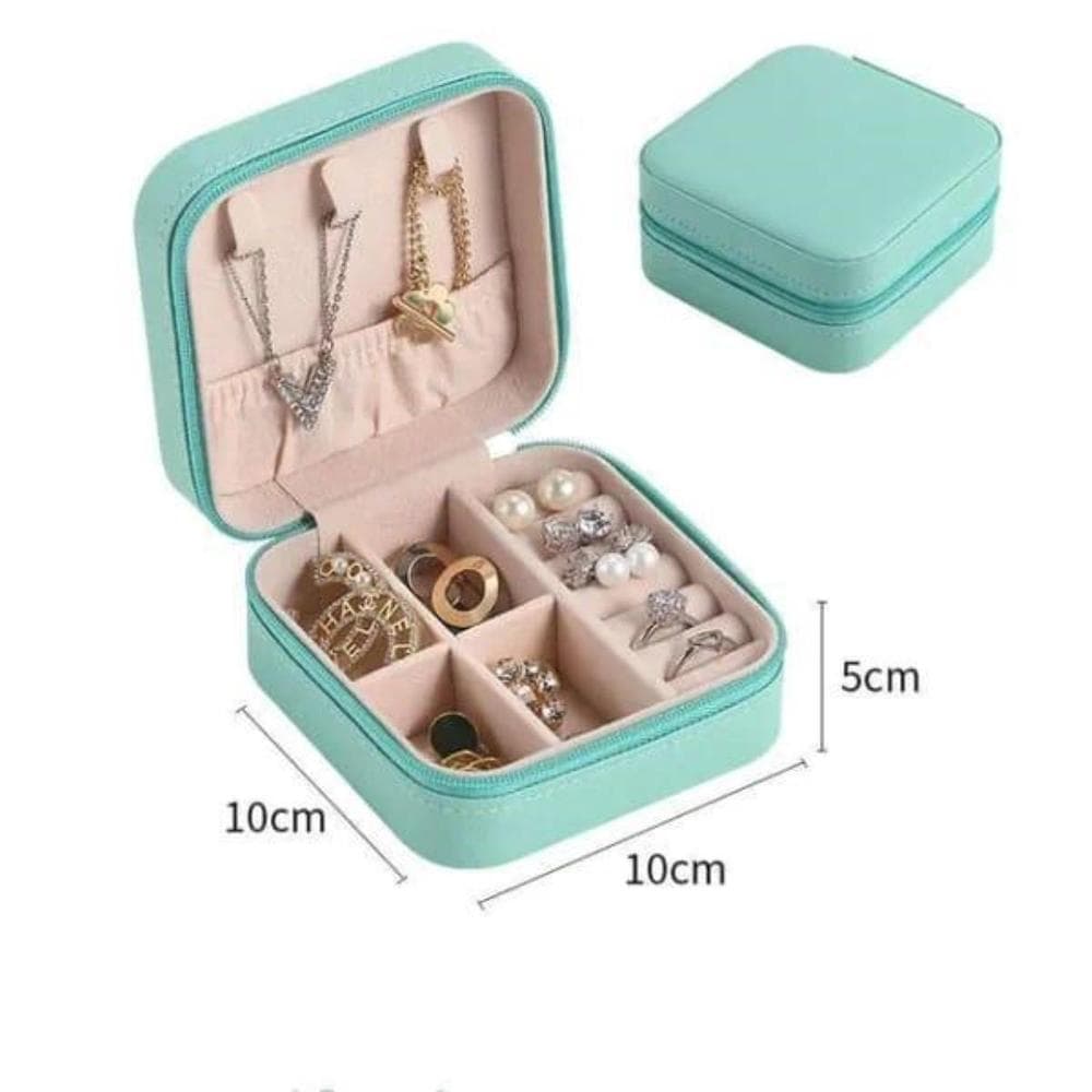 Stylish Jewelry Storage Box Pastel Green PE Film