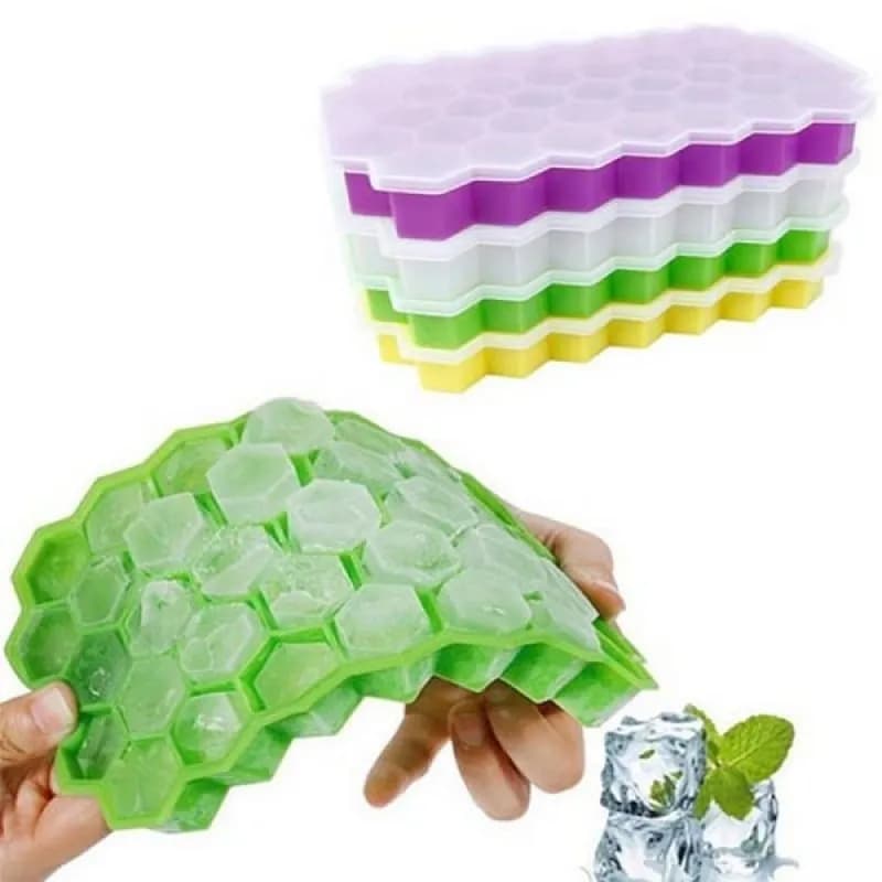 Silicone Ice Cube Tray Set of 2 Multicolor 20x12cm