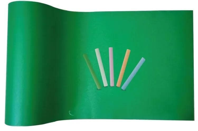 Green Chalkboard Sticker 24x60 Inch with 5 Chalks