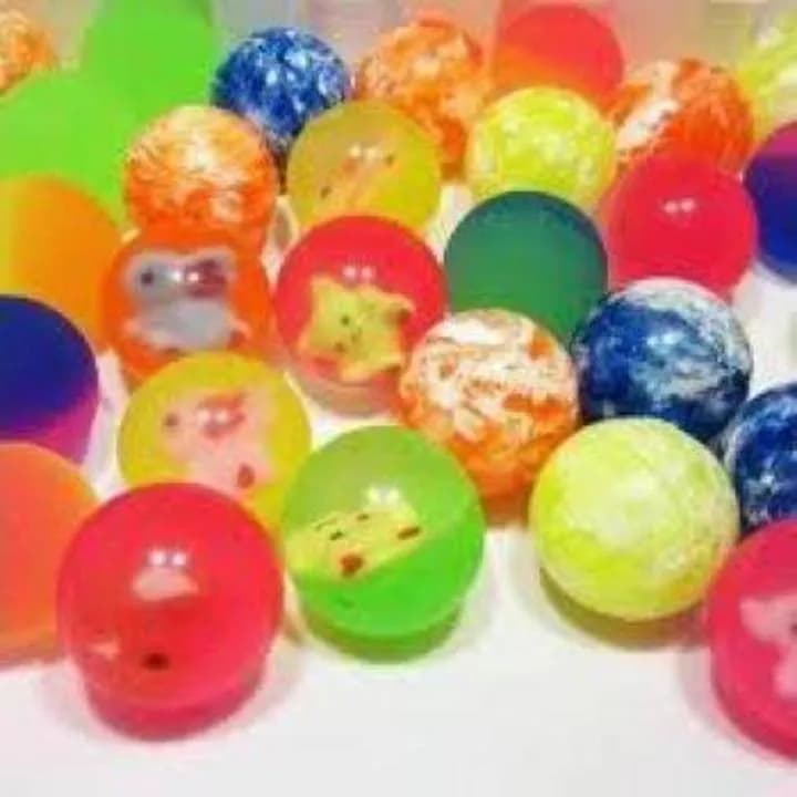 Multicolor 30mm Soft Rubber Bouncy Balls for Kids