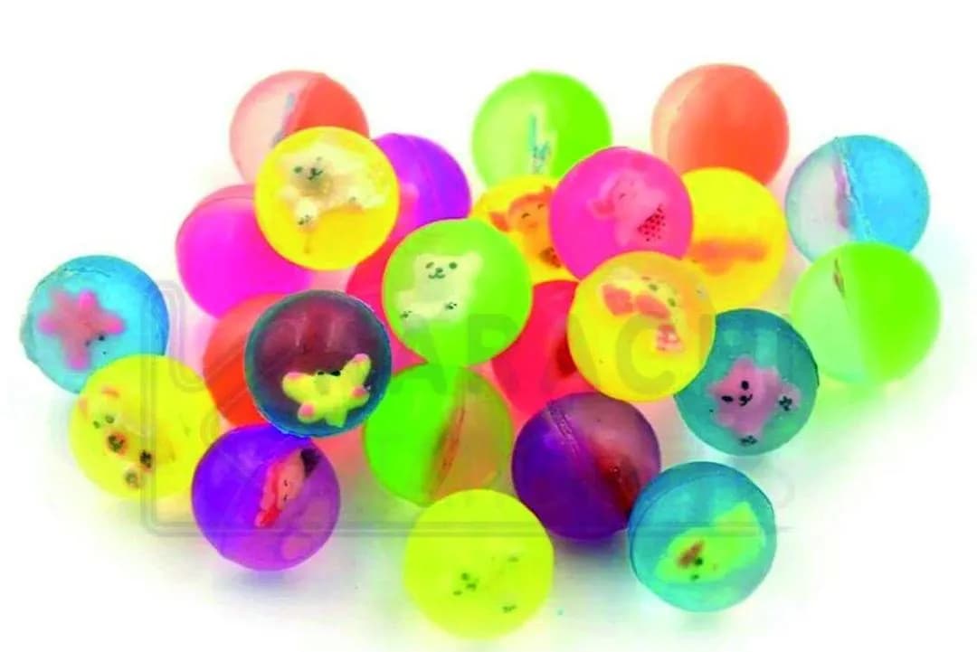 Multicolor 30mm Soft Rubber Bouncy Balls for Kids