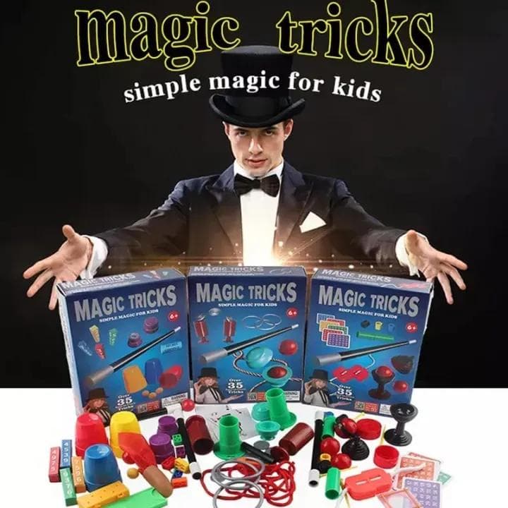 Magic Tricks Kit for Kids Safe Plastic Multicolor