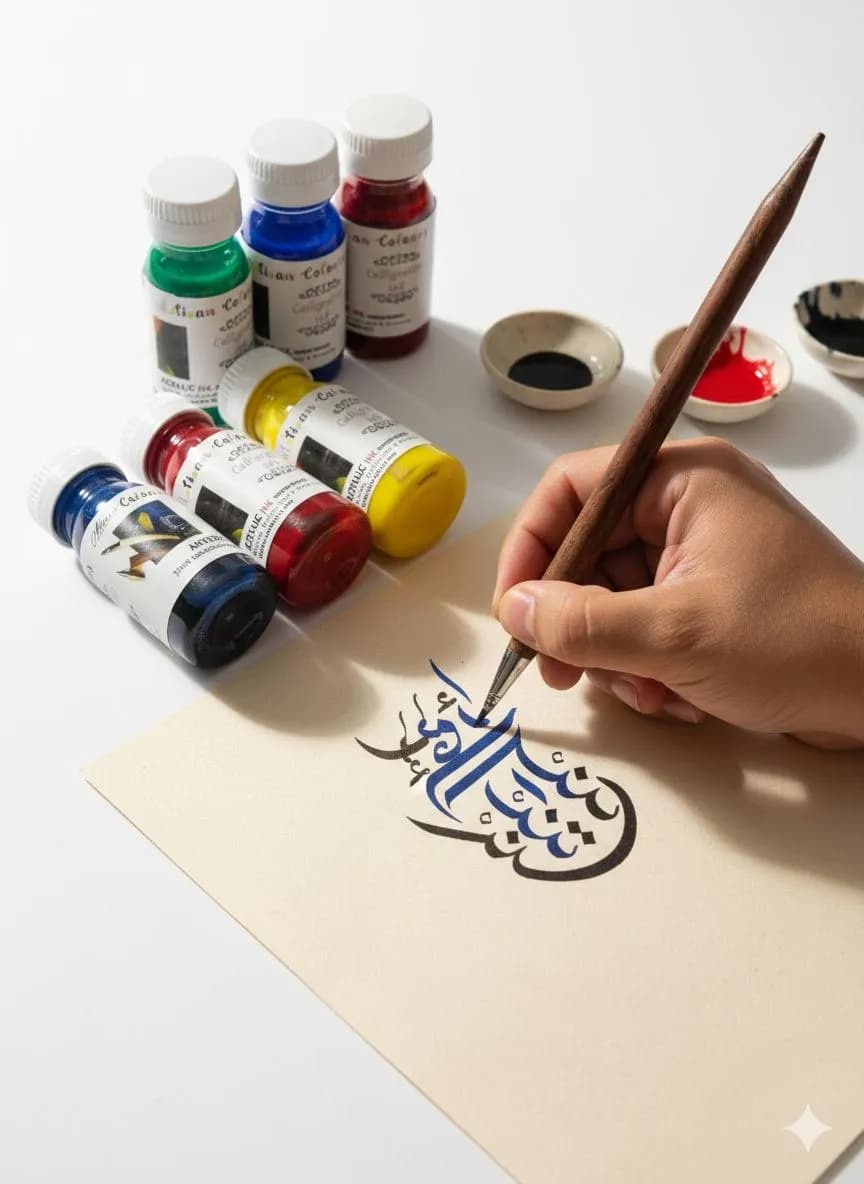 Professional Calligraphy Ink Set 6 Colors 30ml Waterproof