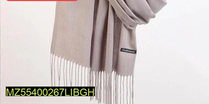 Premium Cashmere Shawl 68x31cm Elegant Tassels