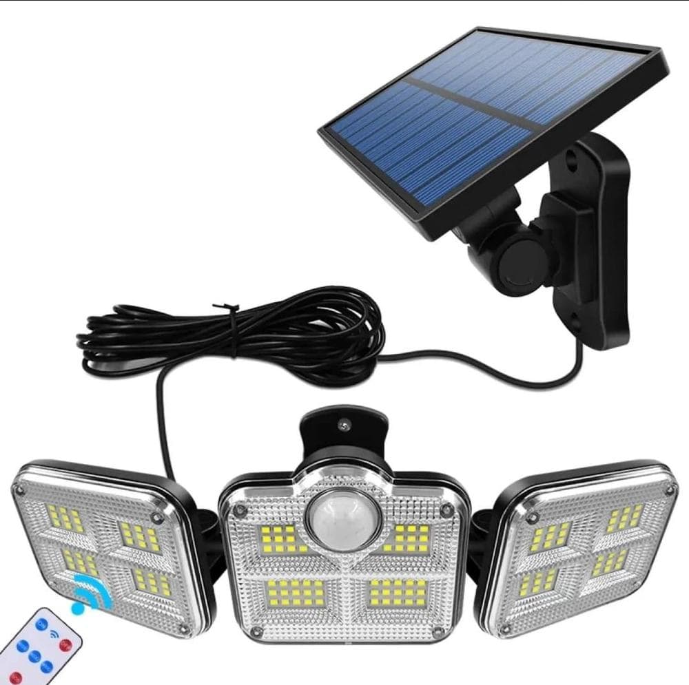 Solar Motion Sensor Outdoor Wall Light 270deg ABS