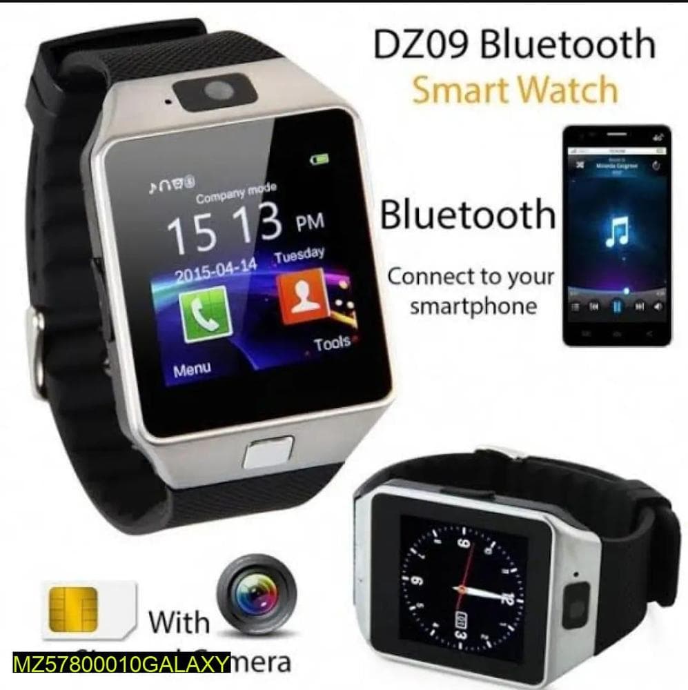 Bluetooth Smart Watch with Camera & SIM Card