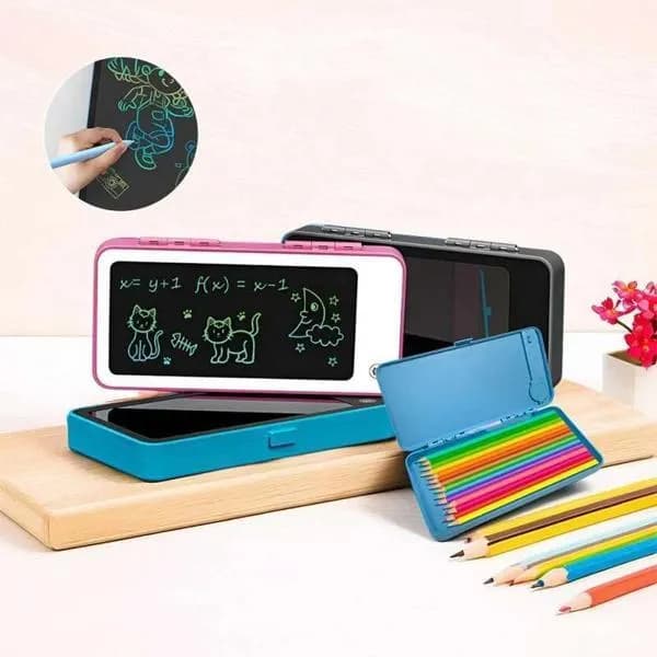 LCD Writing Tablet Pencil Box for Kids in 3 Colors