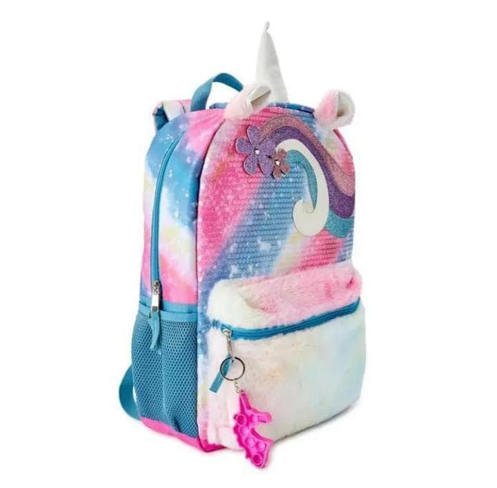 Unicorn Backpack for Kids with Plush Lining & Multiple Pockets