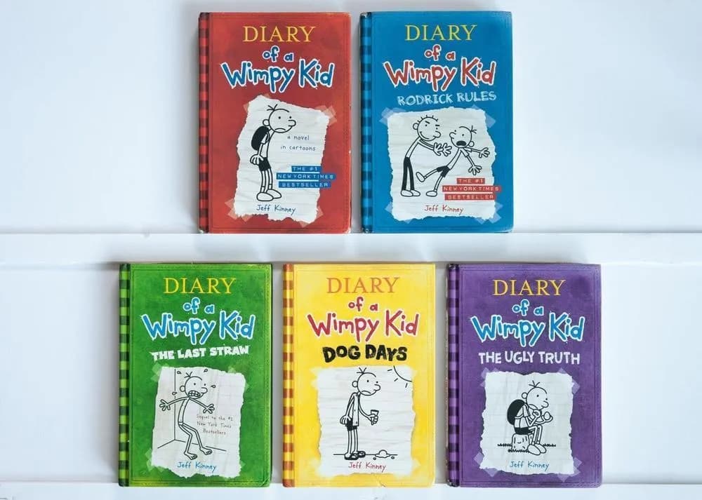 Diary of a Wimpy Kid Set of 5 Books Multicolor A5