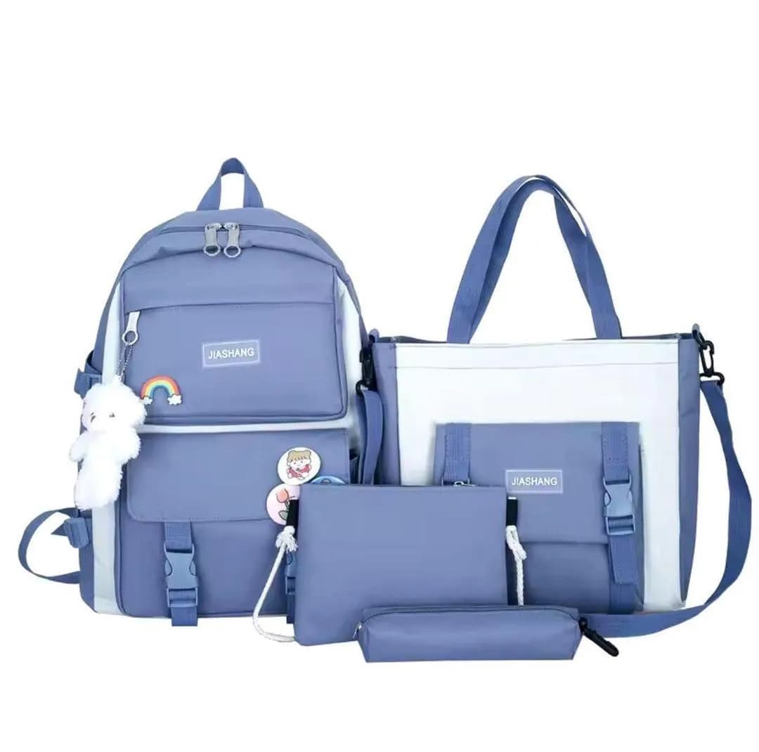 Fashion Backpack Set 4-Piece Multicolor Polyester