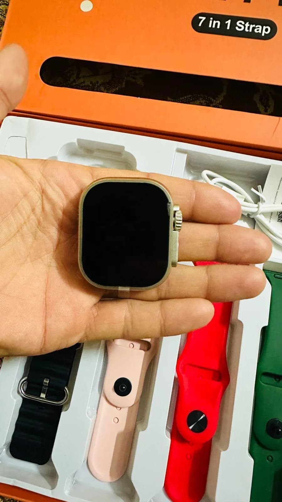 7in1 Smartwatch Ultra 2 with 7 Straps
