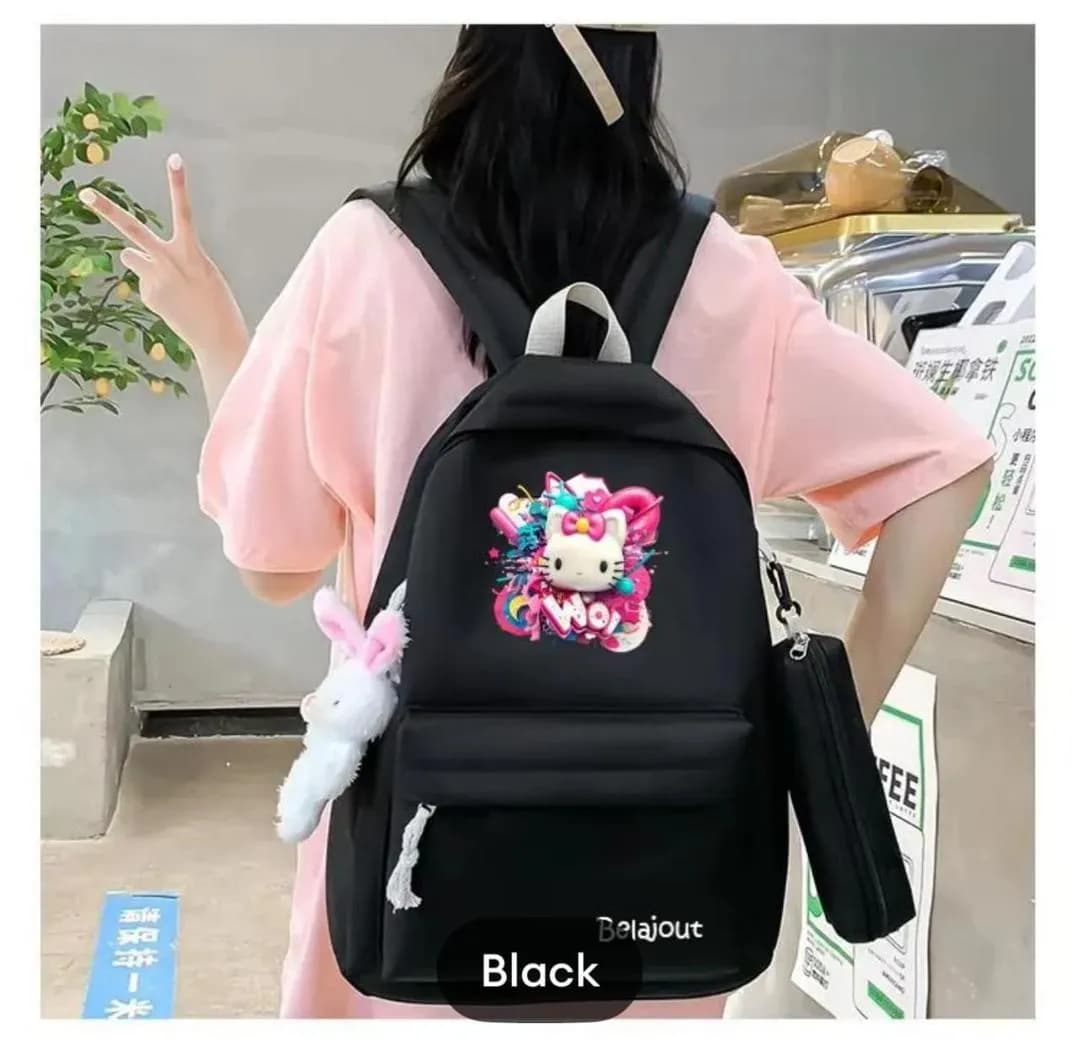 Multicolor Unicorn Backpack 17x12 Inches for Students & Commuters