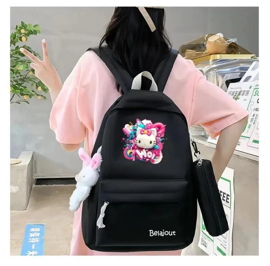 Multicolor Unicorn Backpack 17x12 Inches for Students & Commuters