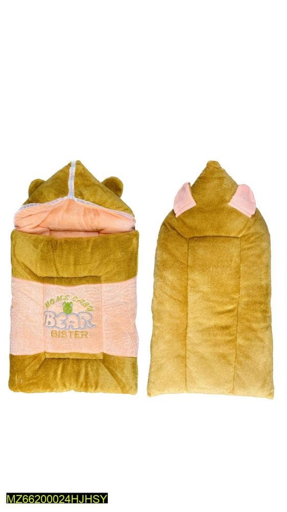 Baby Carry Nest Bear Sister Hooded Velvet Fleece