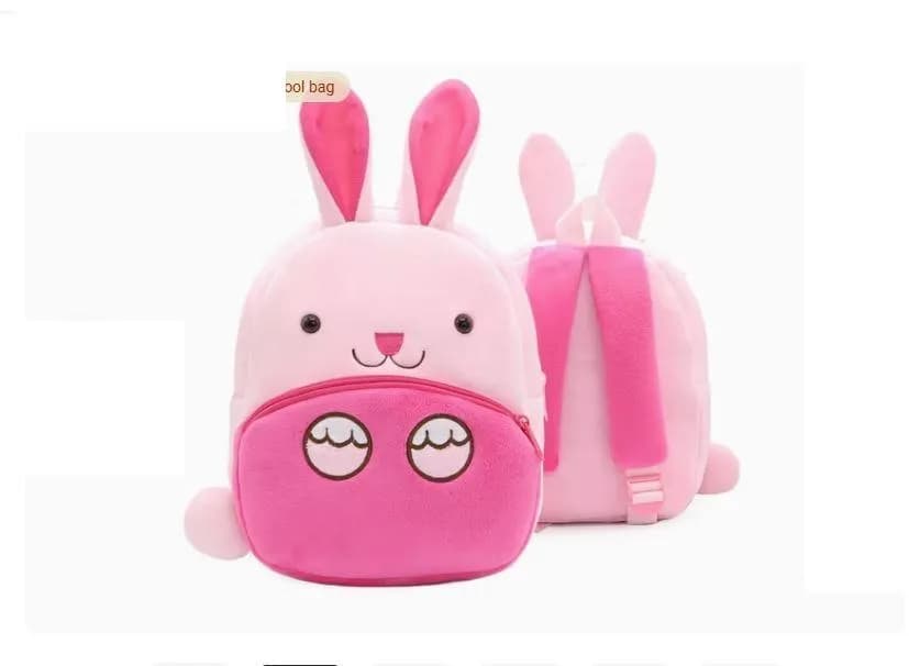 Pink Bunny Backpack for Kids School Playtime Use