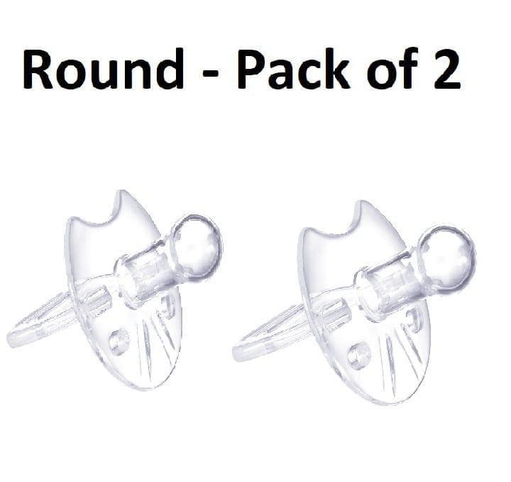 Premium Silicone Pacifiers White 2 Pack