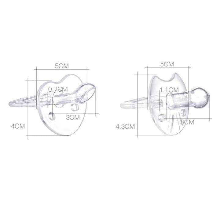 Premium Silicone Pacifiers White 2 Pack