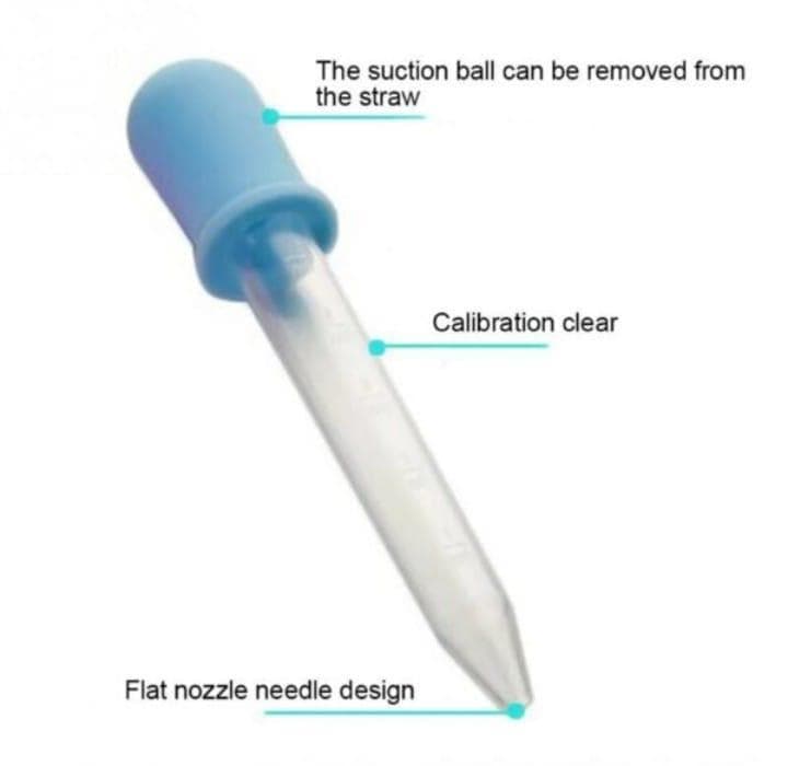 Premium Silicone Dropper with Suction Ball, Clear Calibration, Multicolor