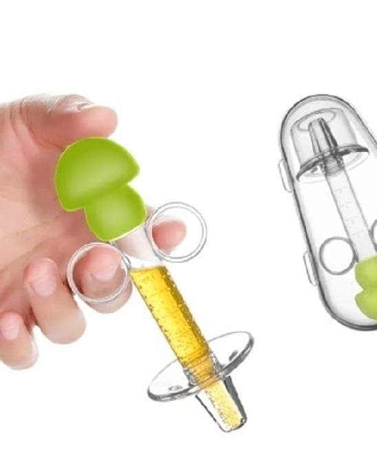 Green Silicone Medicine Feeder Set for Babies