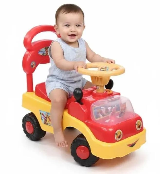 Kids Riding Car Red Yellow ABS Plastic Toy