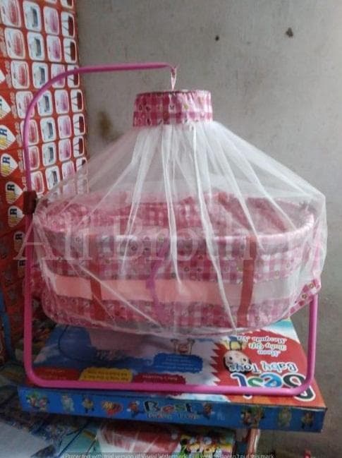Kids Swing with Mosquito Net Pink