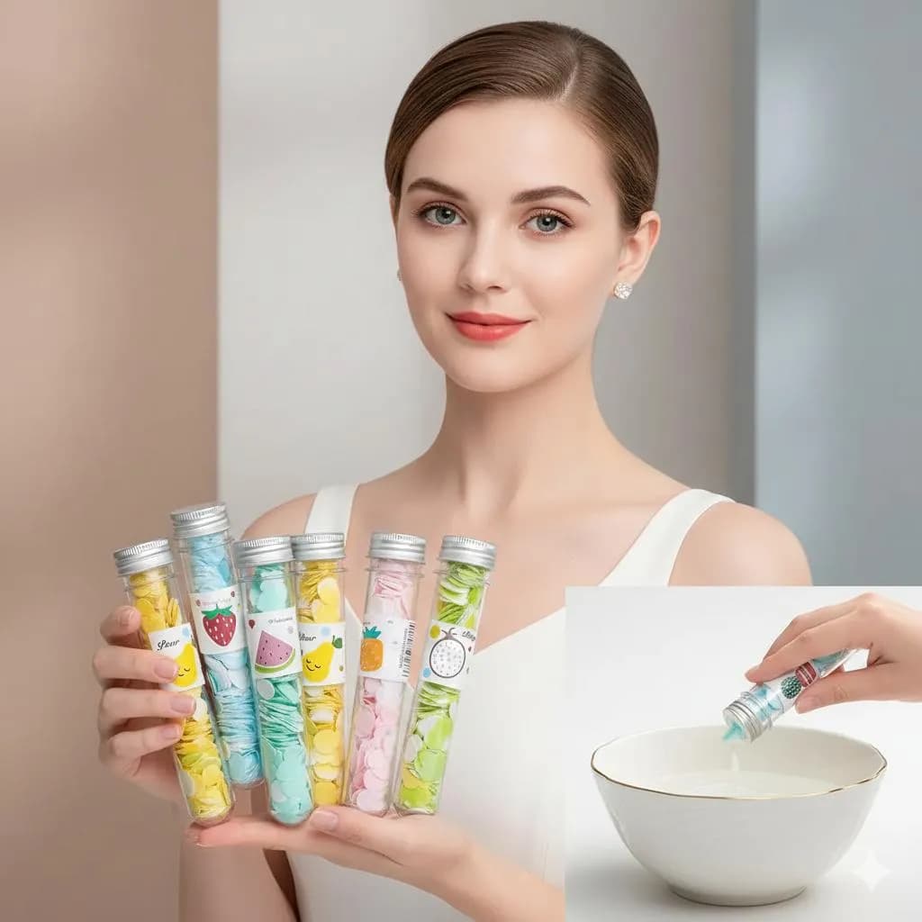 Scented Paper Soap 100Pcs Multicolor Travel Pack