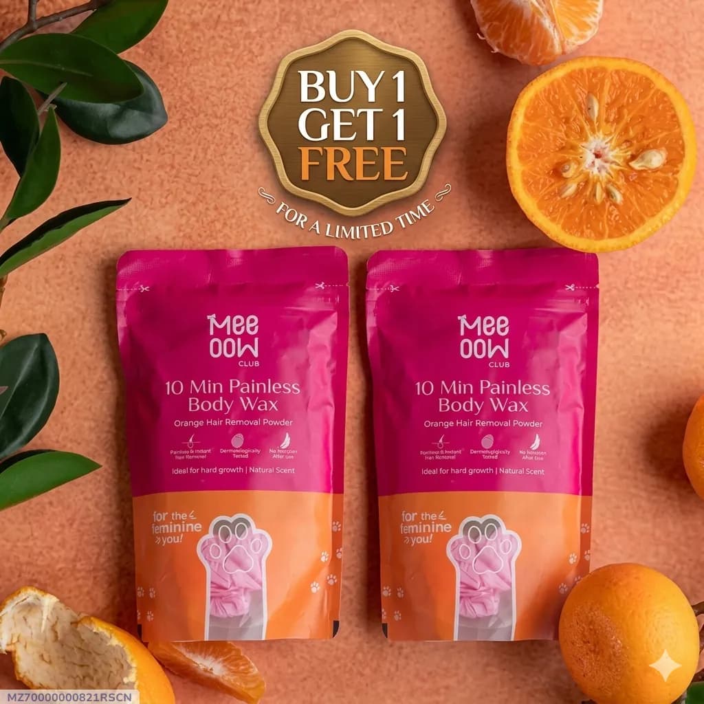 MEOW 10 Mins Painless Body Wax Powder