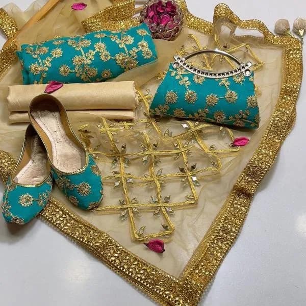 3 Pcs Women's Unstitched Embroidered Suit