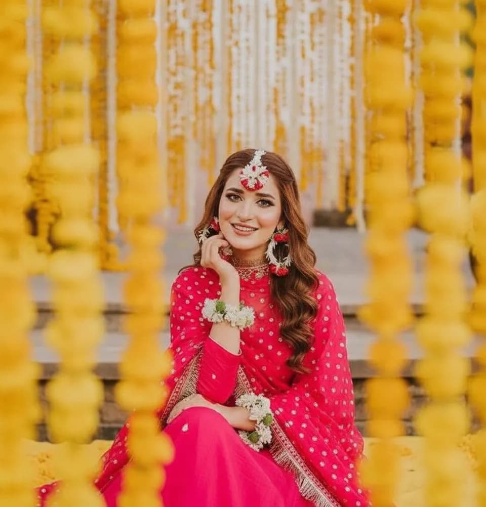 Pink Embroidered Silk 3 Pcs Maxi Suit Set