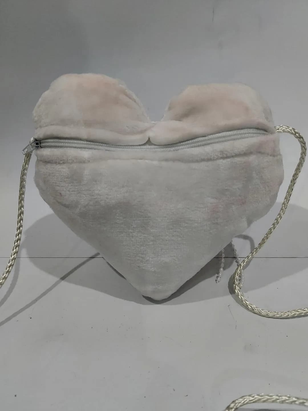 White Butterfly Crossbody Bag 7x6 Inch Adjustable Strap