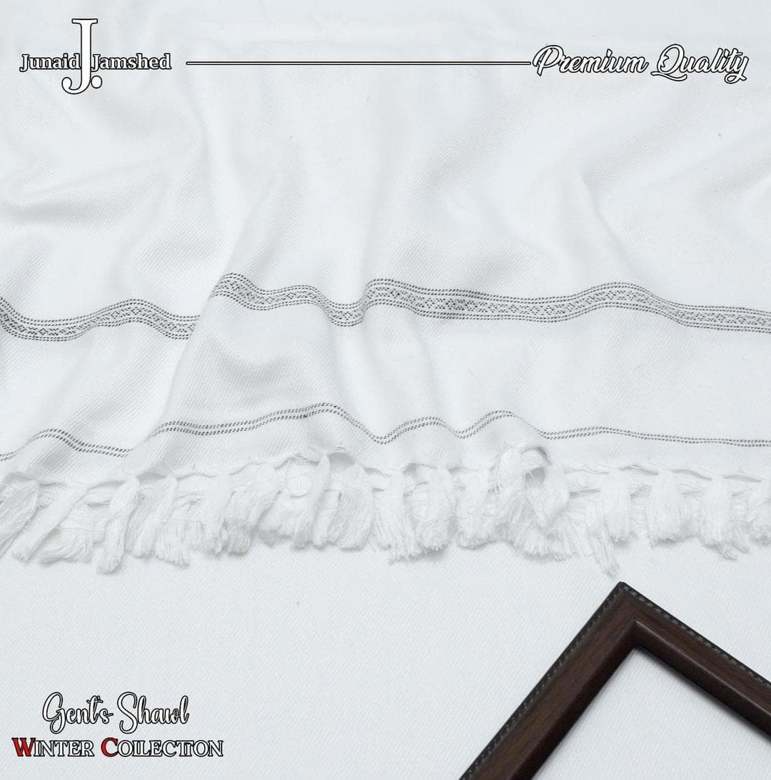 Premium White Wool Shawl for Winter Warmth & Elegance