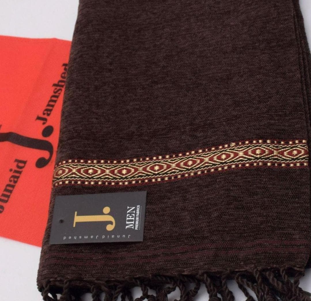 Luxury Velvet Brown Shawl for Winter & Formal Wear