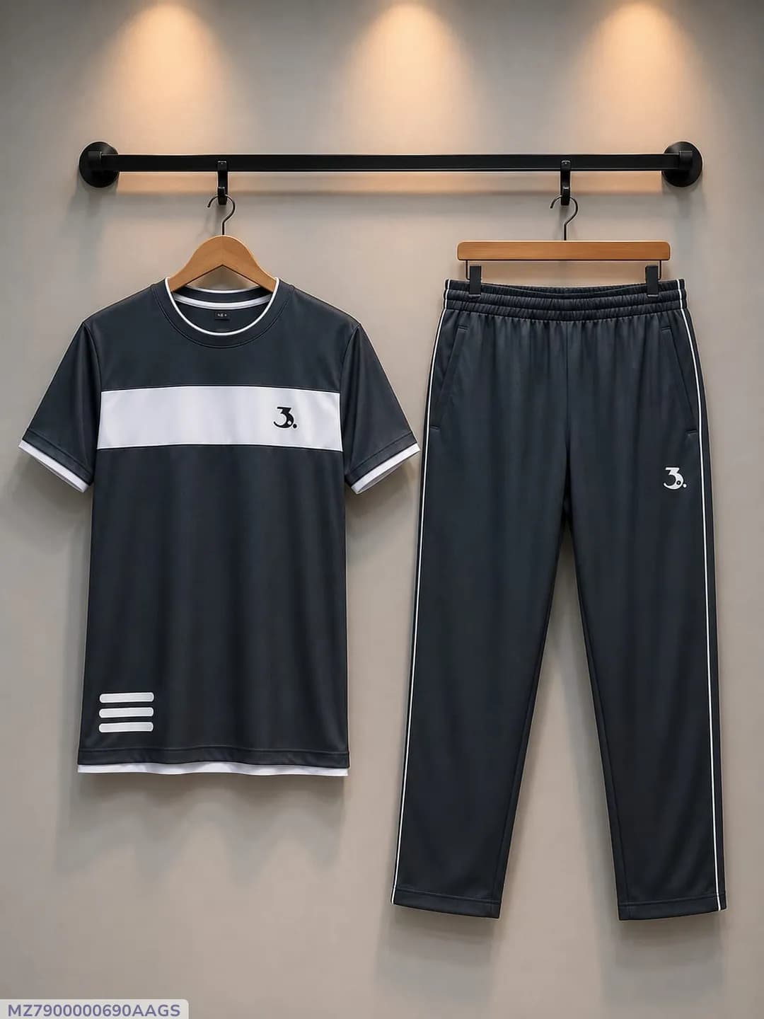 2 Pcs Boy's Dri-Fit Plain Tracksuit