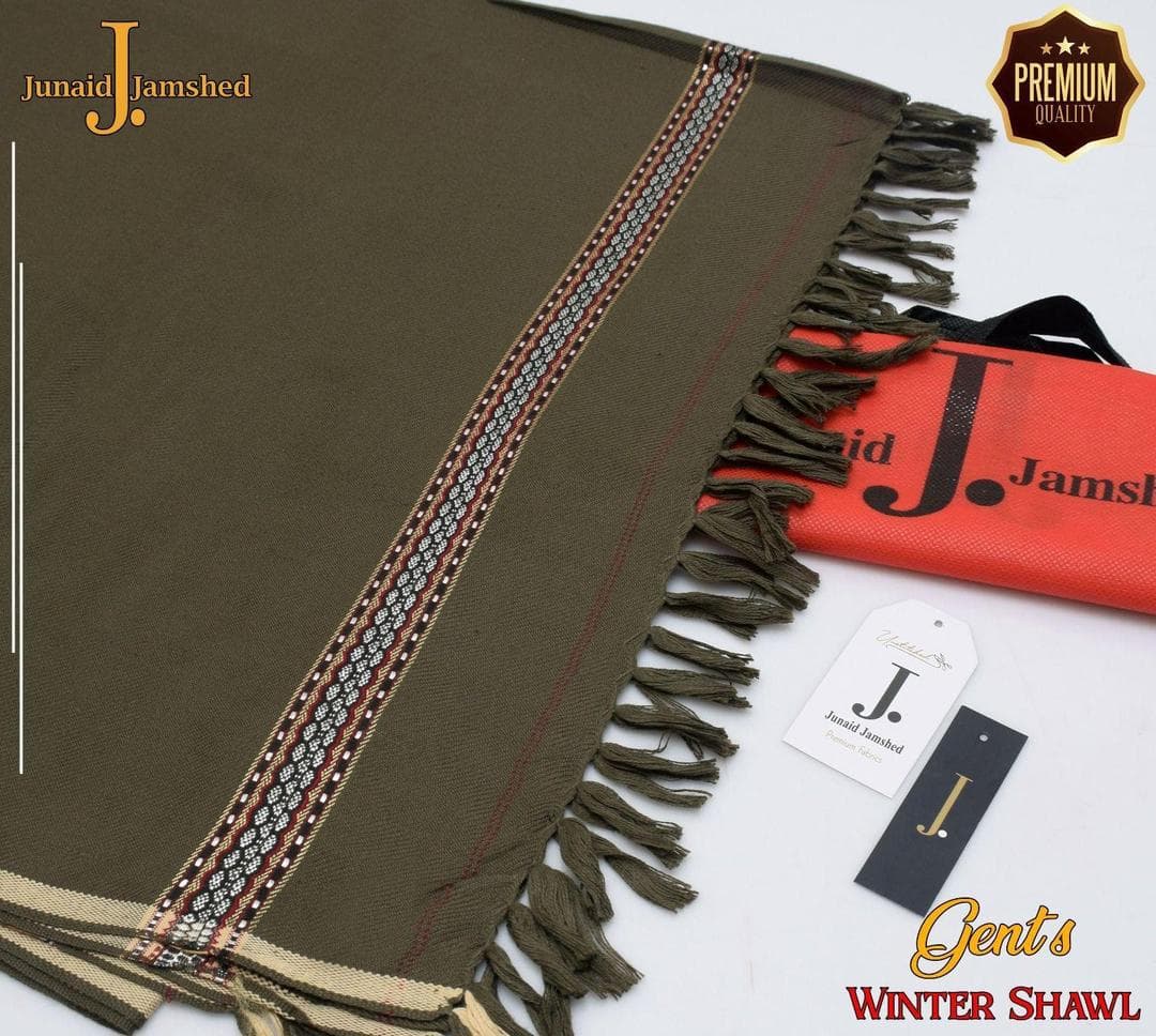 Green Wool Embroidered Shawl for Women Winter Wear