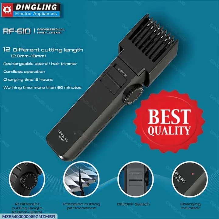 Rechargeable Men Hair Trimmer RF-610 2mm-18mm