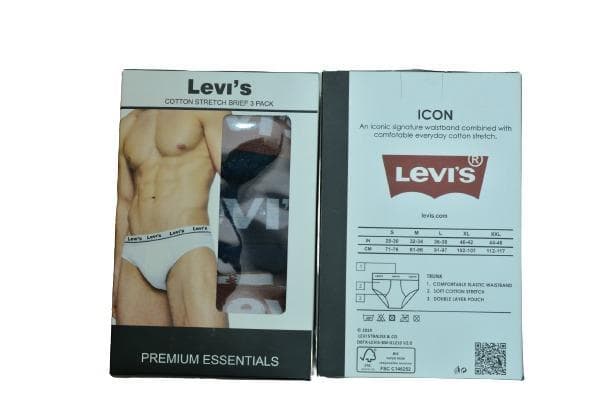 Levi's Men Cotton Stretch Briefs Pack of 3